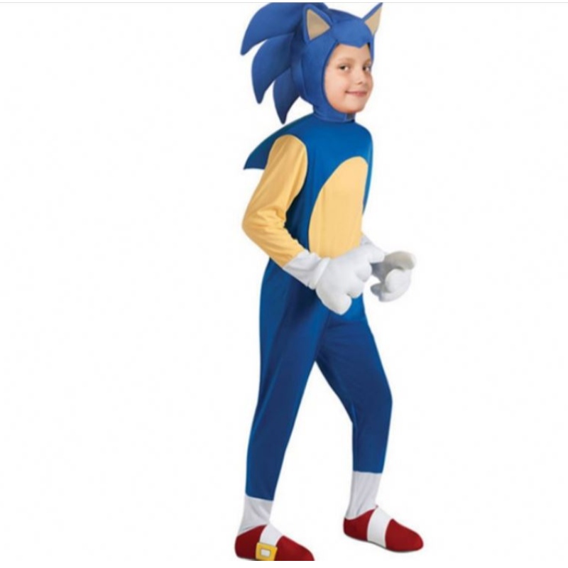 Sonic Halloweenin lasten puku Sonic the Hedgehog Cartoon Sonic Boy Cosplay Game Performance -puku