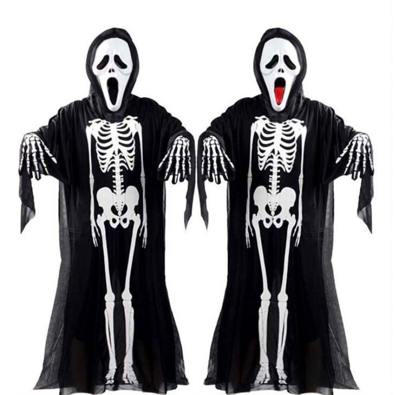 Juhlajuhla Masquerade cosplay Halloween -puku aavekeskukset ihmiset luurankovaatteet kallovaatteet