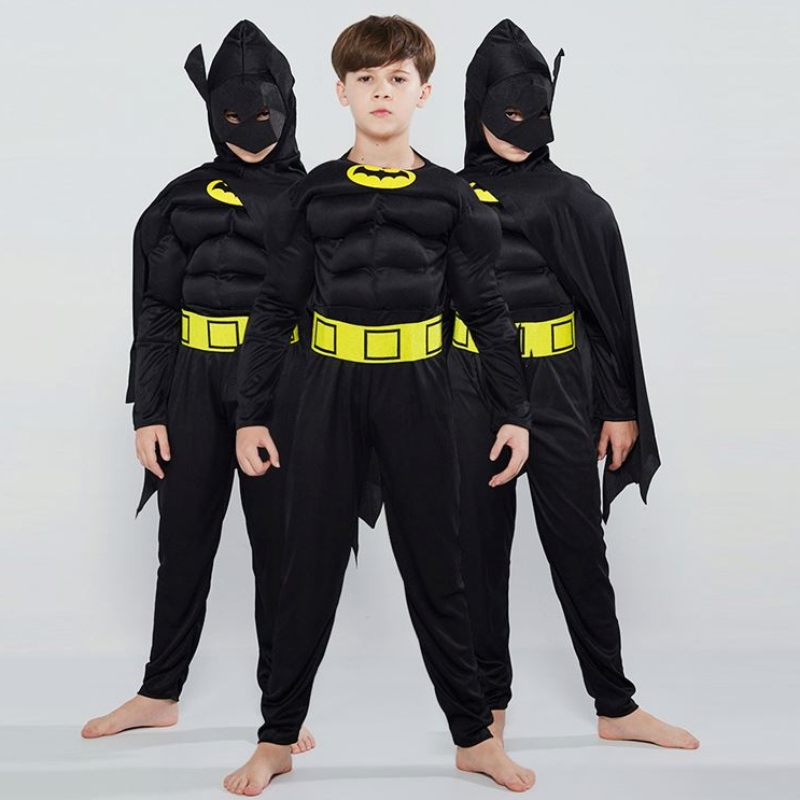 Lihasvaatteet pojan flash-pukufantasia-pukeutumispesiput-Lasten elokuvan karnevaalijuhlat Halloween Joulujuhlat cos-puvut