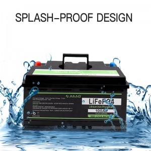 JiaAo litiumrautafosfaattiakun käyttöika4 12v 100 / 200AH rv meren syvä sykli bms Bluetooth litiumparisto