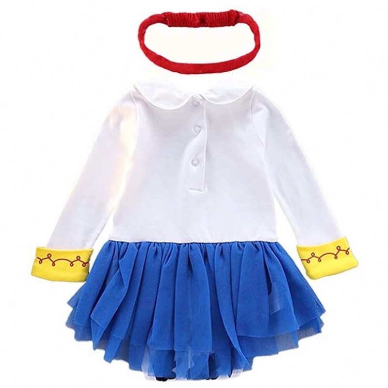 Halloween Syntymäpäiväjuhlat Fancy asut vauva tyttö prinsessapukut cowgirl romper pääpanta HCTS-004