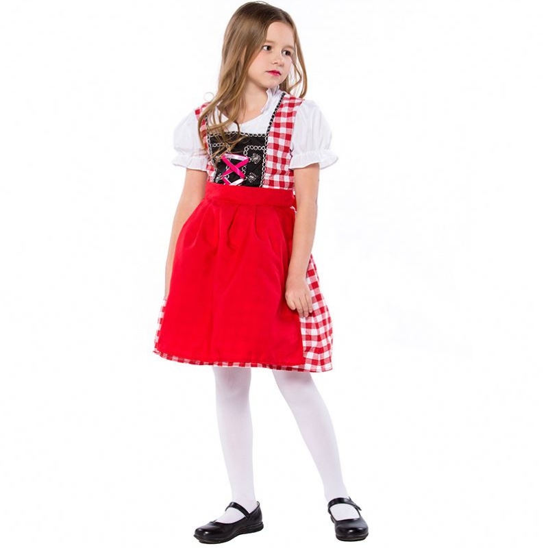 S-XL Child Saksan olutfestivaali tarjoilija cosplay-puvut pojat ja tytöt Oktoberfest-pukut Kids-roolipelit univormu