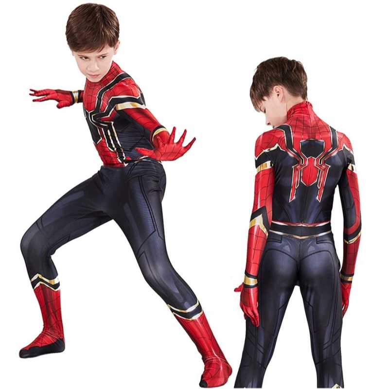 Lasten Halloween -puku Yhteensopiva supersankari Spiderman -puku sopii Kids Party Cosplay 3D -tyyliseen parhaat lahjat