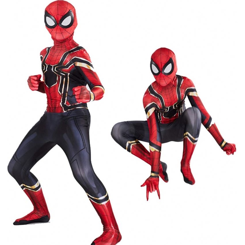 Lasten Halloween -puku Yhteensopiva supersankari Spiderman -puku sopii Kids Party Cosplay 3D -tyyliseen parhaat lahjat
