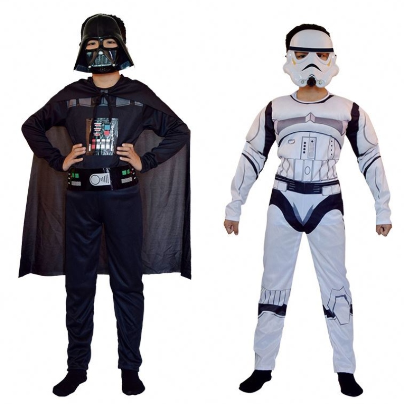 Trooper Skywalker cosplay -puku Kids Boys Halloween Carnival Party Chees Cape Mask
