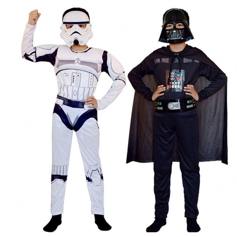 Trooper Skywalker cosplay -puku Kids Boys Halloween Carnival Party Chees Cape Mask
