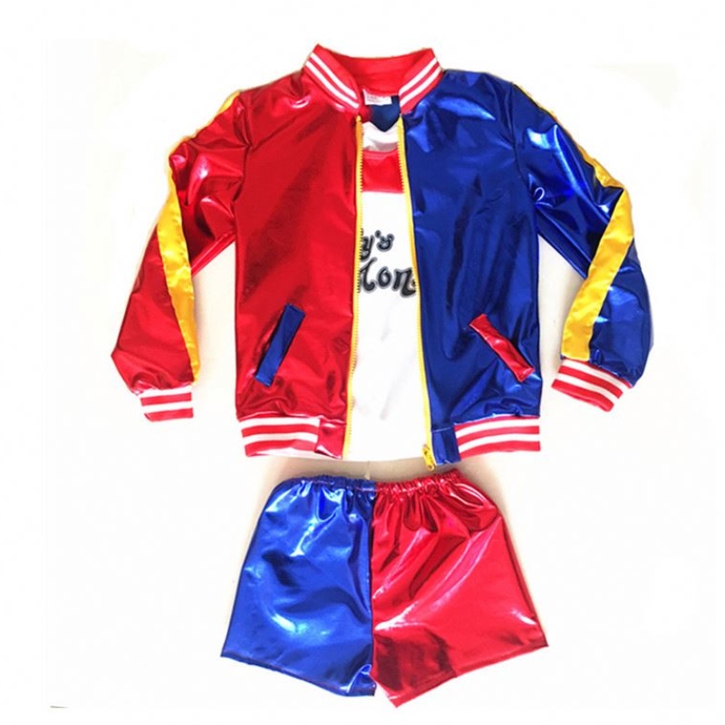 Itsemurhajoukko Harley-Quinn Monster Adult T-paidan cosplay-puku, jossa on kirjontanaisille