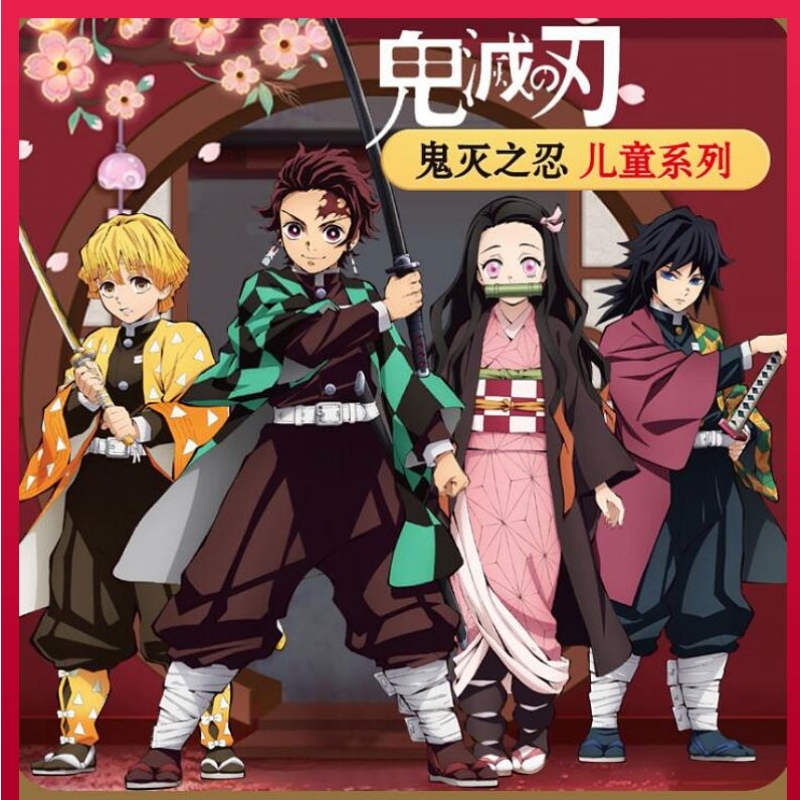 Aikuiset lapset anime demoni slayer kimetsuno yaiba tanjirou kamadonezuko zenitsu Shinobu cosplaynaiset Kimono cosplay -puku peruukki