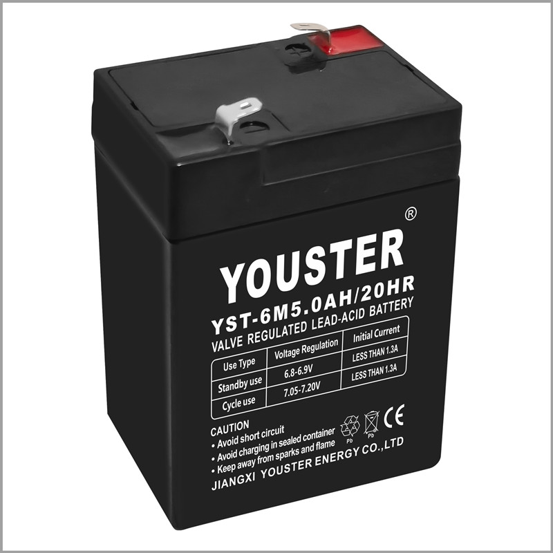 Youter Lead Acid Battery 6V 5.0Ah -akkujen käyttö valaistukseen/ups/cctv/home -laite/solar/inverter