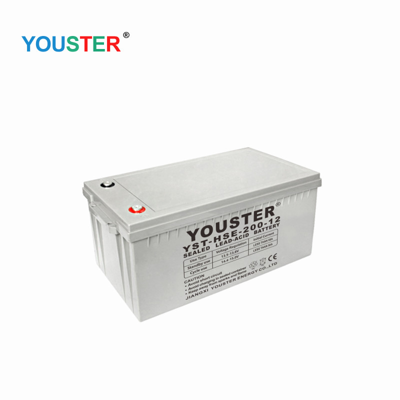 Youter AGM Deep Cycle Gel Lead Acid Inverter 12V200AH Storage Gel -aurinkoakku kotikäyttöön