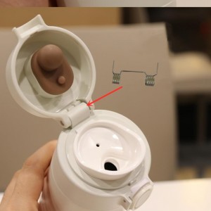 Thermos cup kaksinkertainen vääntöjousi