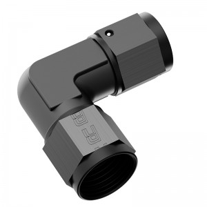 Naaras-naaras 90 asteen kääntyvä kytkin sovitin Union Anodisoitu alumiini