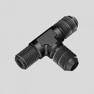 Mies Flare Tee Fitting Adapter T Union Polttoaineletku Alumiini