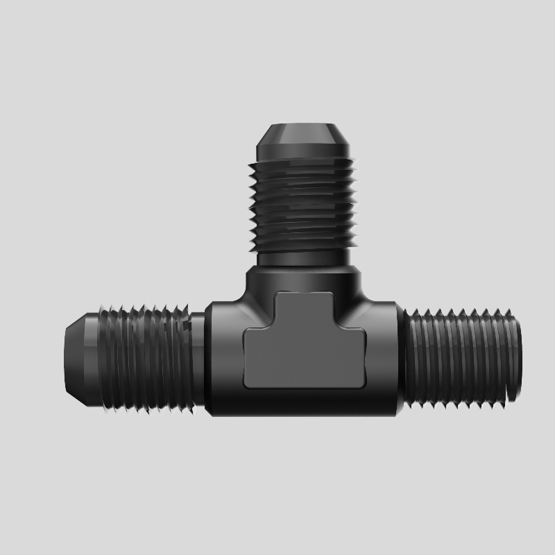 Mies Flare Tee Fitting Adapter T Union Polttoaineletku Alumiini