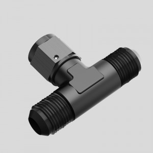 Uros Tee Fitting Adapter naaras kääntyvä puolella musta