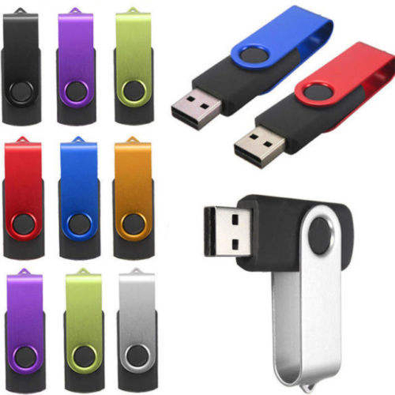 Uutuudet Usb Pen Drive 4Gb 8 Gb 16 Gb 32 Gb värikäs pyörivä U-levy pieni USB-muistitikku