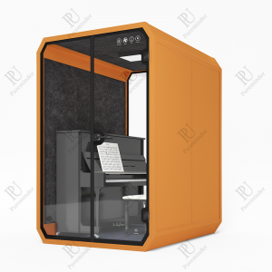 Ei kosketusosastojen eristys siirrettävä 4 hengen toimistokapselirakennus perinteinen äänieristetty koppi keskusteluhuone