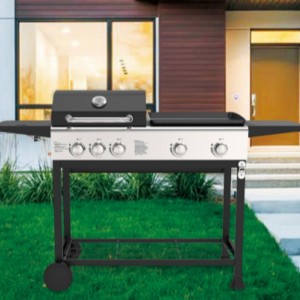 Musta Heavy Duty Grilli Ulkopuutarha Patio Premium BBQ Smoker Uuni Piknik Retkeily Patio Backyard Ruoanlaitto Hiili BBQ Grillit