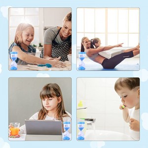 Bestseller värikäs muovinen hiekka -ajastin kello 2/3/5/10/15/30 min lapsille pelit sisustus tiimalasi