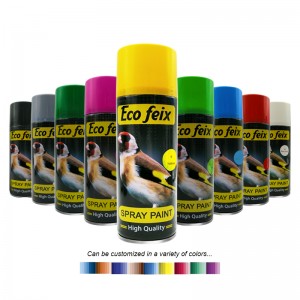 Korkealaatuinen halpa akryylia aerosolimaalinäyte auto Graffiti -suihkemaali