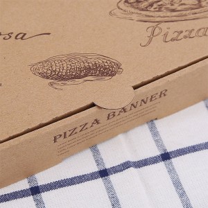7/9/12 tuuman Kiinan suorakulmio Pizza -laatikko, biohajoava mukautettu laatikko pizzalle