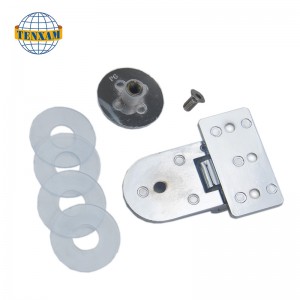 Pyöreä helmi saranaa seinää vasten