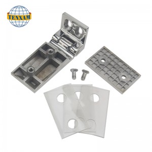 Yksiosainen 90 asteen lasikiinnitys