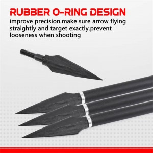 Elongrow 125grain Jousiammuntanuolenpää Broadheadille hiilinuolelle