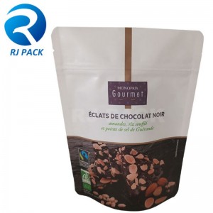 Tukkumyynti digitaalinen tulostus Kraft Paper Doypack vetoketjulla