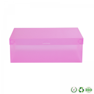 Mukautettu selkeä taitettava muovinen taitettava kenkänäytön säilytyslaatikkopakkaus