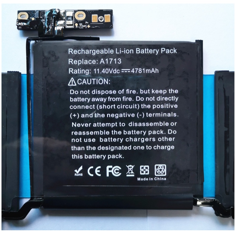 Kannettavan tietokoneen akku Apple MacBook ProA1713 A1708 A2171/A2159/A2338