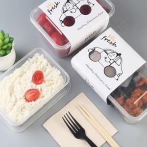 Ruokalaatikot Ruokasäiliö Kaunis kertakäyttöinen kova muovinen PP -ruokavarastosäiliö