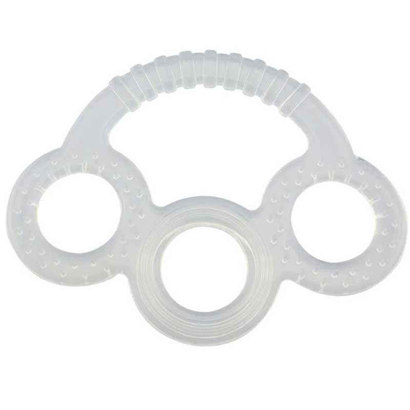 Ei-myrkyllinen vauva teether-silikonilelut bpa ilmainen ruoka-aste hauska chew-silikoni vauva teether pikkulapsille pikkulapset