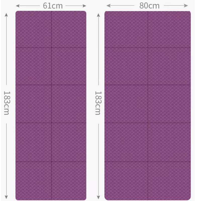 Tukkumyyntitaitoinen matkajoogamatto 4 mm/5 mm:n paksuus on helppo kuljettaa luokan liikuntaan, toimisto -lepoon, puistoleirintäalueelle