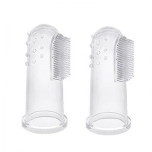 Pehmeä harjas silikoni lapset vauva pikkulasten hammashoito sormenhammasharja