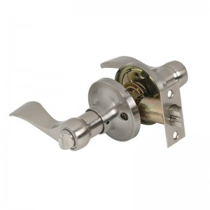 7306 yksityisyyden ovivivut satiini -nikkeli, klassinen aaltotyyppinen sisustusovenkahva Keyless makuuhuoneen kylpyhuoneeseen