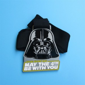 Henkilökohtaiset kunniapalkinnot metalli 3D -mustana päällystetyt sotilasmitalit