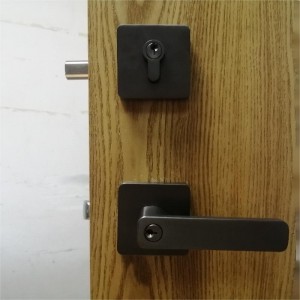 78001neliön sisäänkäynnin vipu, jossa on kaksisylinterin kuollut jauhamisarja, joka onnäppäimistön kaltainen yhdistelmä (toimisto- ja etuovi), Heavy Duty Entry Door Lockset, 1 Pakkaus