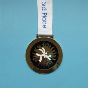 Sinkkiseosmetallimitalit ja palkinnot matkamuistot lahja kultamitalit urheilunauhalla