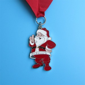 Ilmainen ammattimainen suunnittelu Christmas Metal Gift Snow Man Mitallion Pendant Sport -mitali