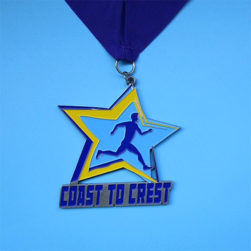 Running Man Special Design -mitalit ontto viileä päällystetty kultainen Marathon Awards -mitalit