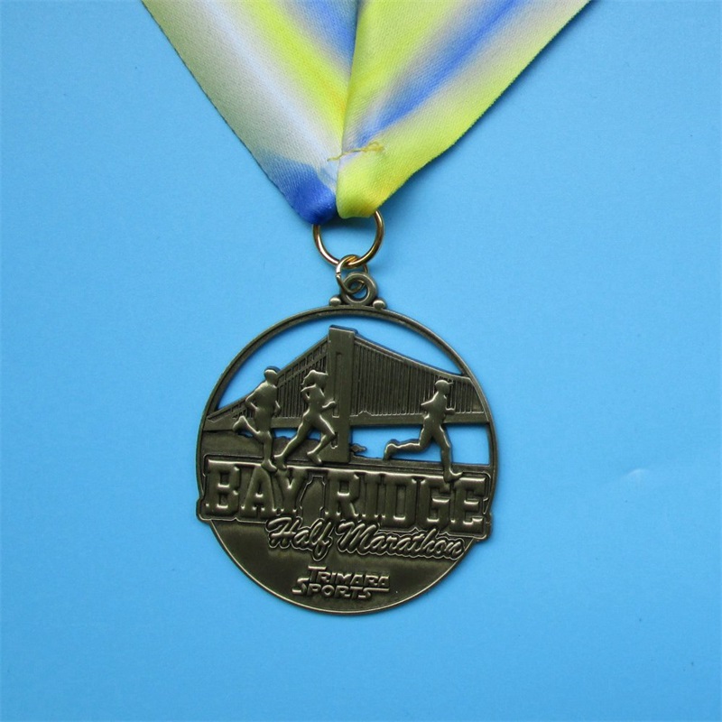 Running Man Special Design -mitalit ontto viileä päällystetty kultainen Marathon Awards -mitalit