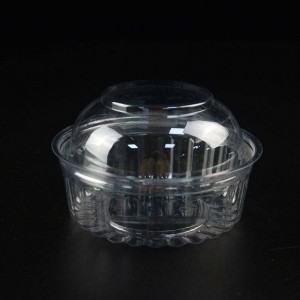 10oz kierrätettävä muovinen kertakäyttöinen hedelmäsalaattikulho