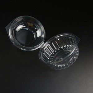 10oz kierrätettävä muovinen kertakäyttöinen hedelmäsalaattikulho