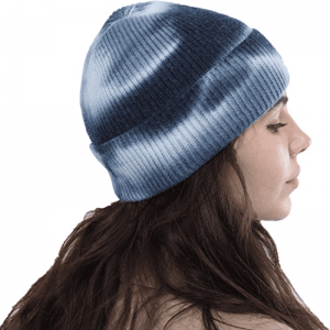 Solmioväri-neulottu hattu