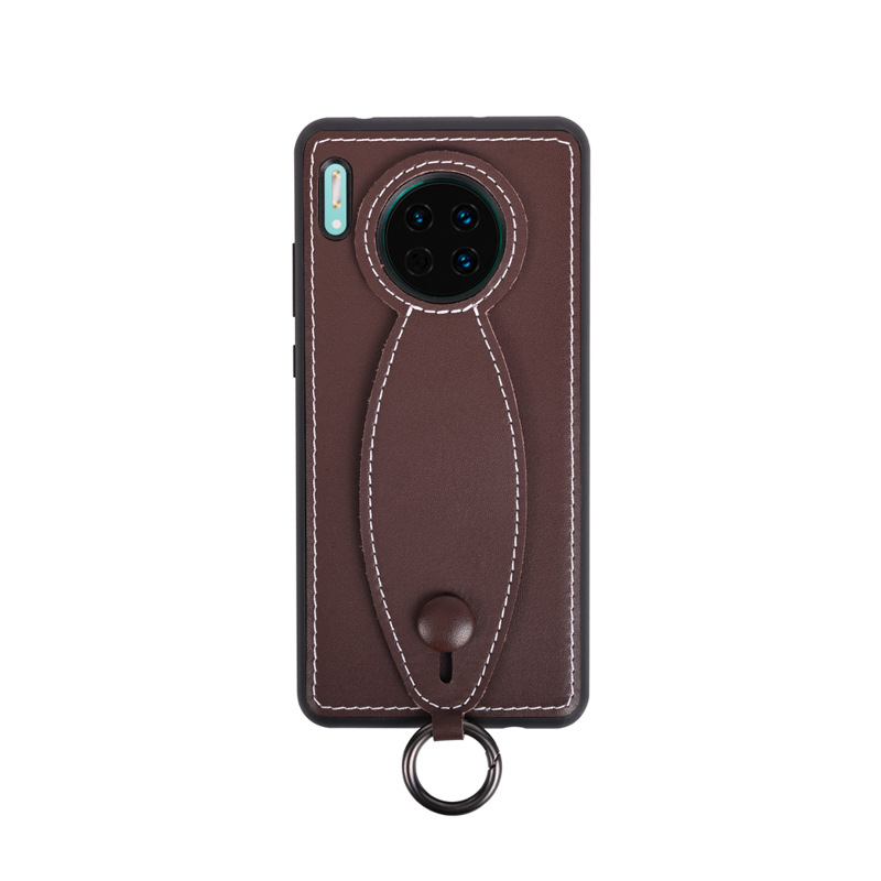 Sopii Huawei Mate30/pro30 -matkapuhelinkoteloon, italialaisen vasikanannan henkilökohtaisen käsihihnaan kiinnikkeen tyyppinen matkapuhelimen suoja -nahkakotelo, jolla on hyvä syksyn vastus, kestävyys ja suojaus
