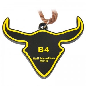 Suunnittele oma tyhjä sinkkiseos 3D Gold Award -maraton, joka juoksee räätälöity metalli -urheilumitali