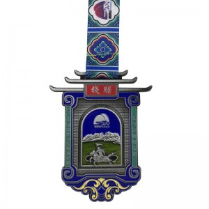 Ainutlaatuiset suunnittelun mukautetut logo 4D Sport Metallion Metal -mitalit