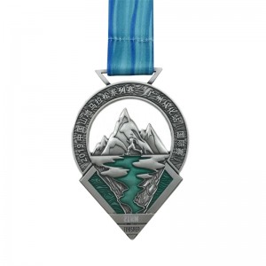 Täydellinen suunnittelu antiikkimassan kultainen hopea 4D -metallimitalitapahtumien mitalipalkinnot