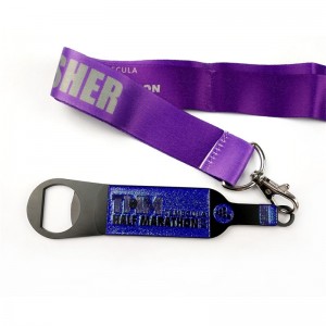 Metallimitali pullon avaajalla mukautetulla metallikultamitalilla